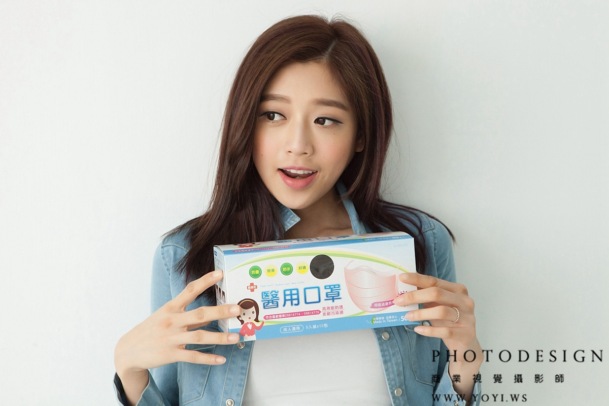 商業攝影 - 立體剪裁口罩的多角度展示，適用於電商主圖，高雄