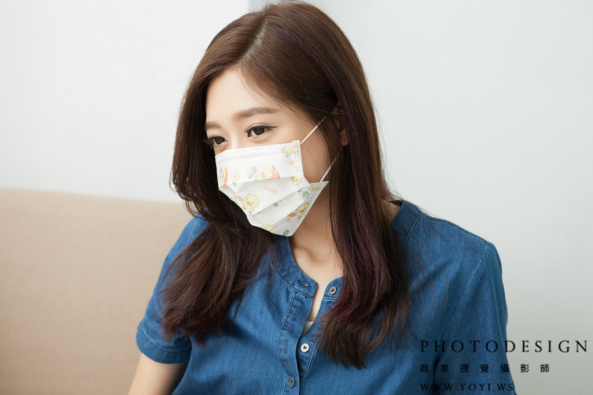 網美口罩攝影 - 馬卡龍色系口罩的特寫，適合社群行銷，高雄