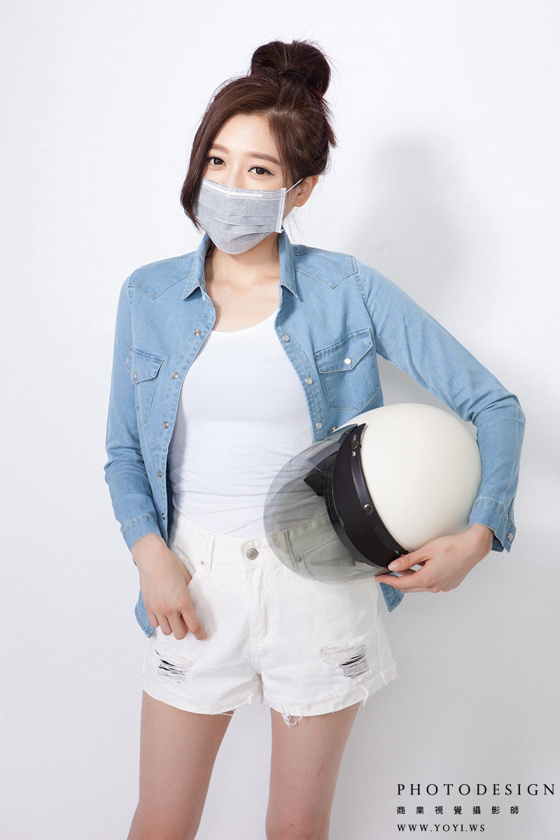 立體口罩剪裁與貼合度的微距特寫，展現人體工學，台中