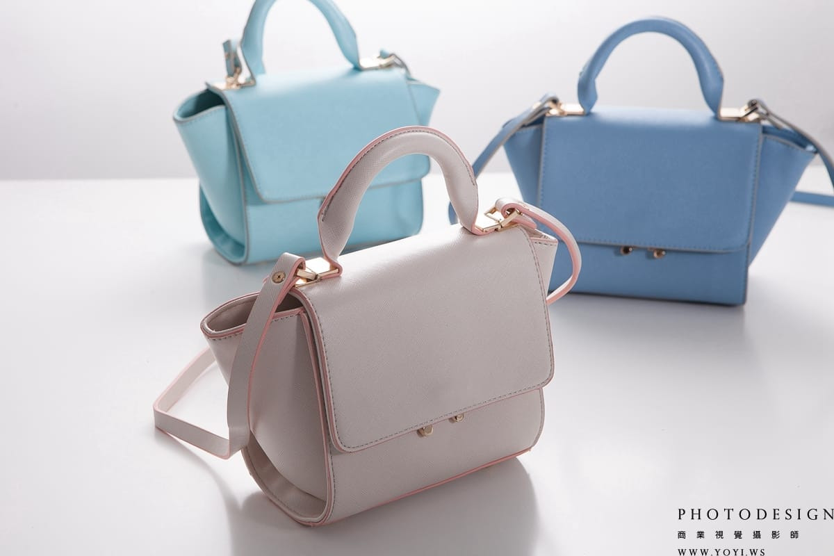 設計師品牌****水桶包的五金配件微距細節，電商網拍圖