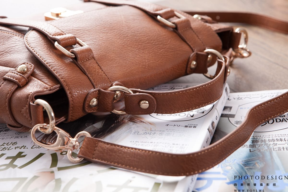 精品包****形象廣告 - 鏈帶水桶包的精緻靜物擺拍，台中