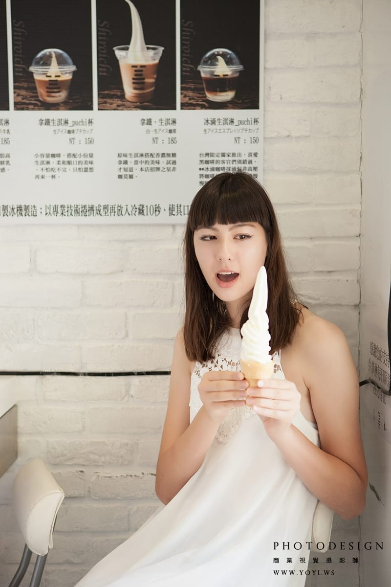 10秒生淇淋店面形象攝影 - 品牌招牌與現代感店面外觀，台北商業攝影