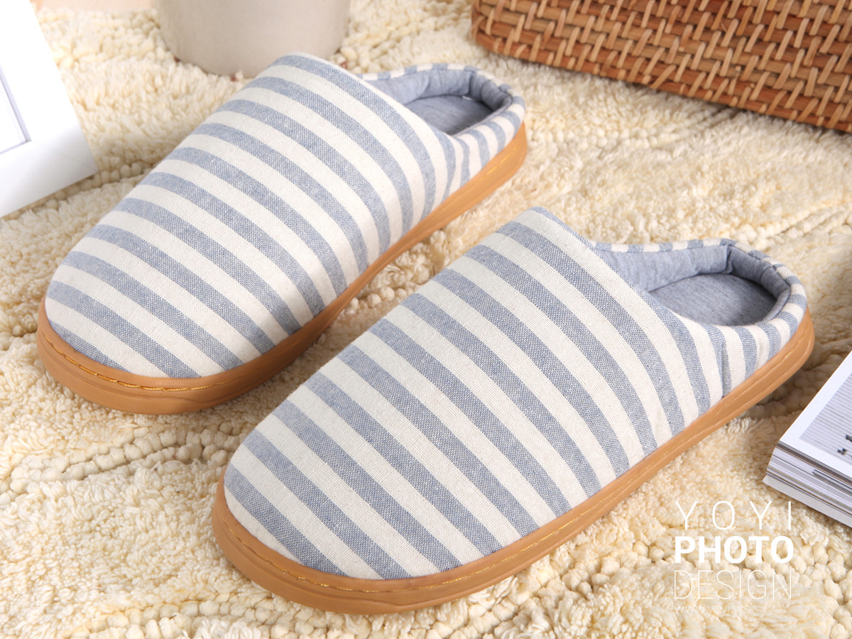 家居拖鞋攝影｜繽紛點點卡通造型家居拖鞋情境攝影｜ 1