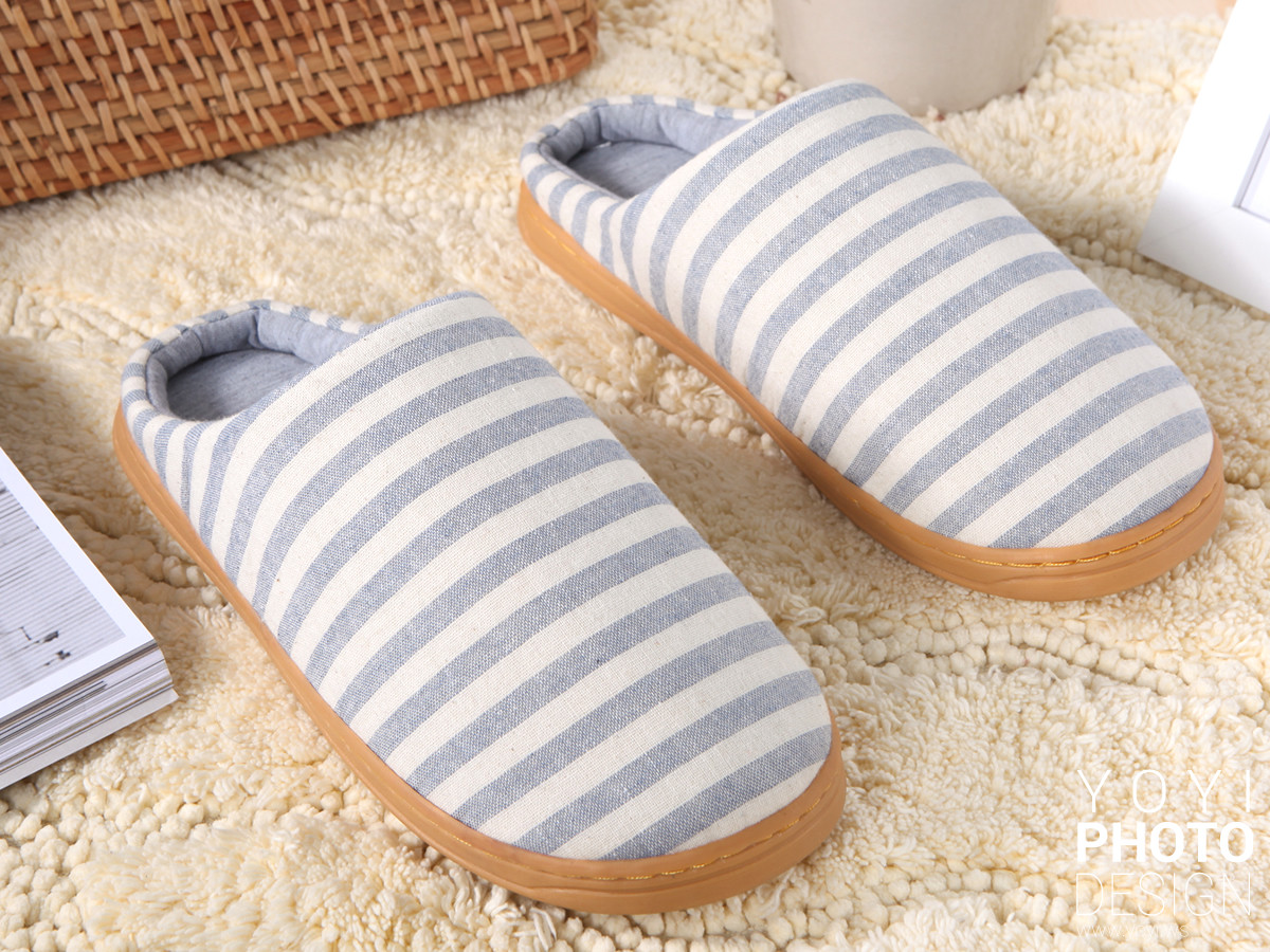 家居拖鞋攝影｜繽紛點點卡通造型家居拖鞋情境攝影｜ 5