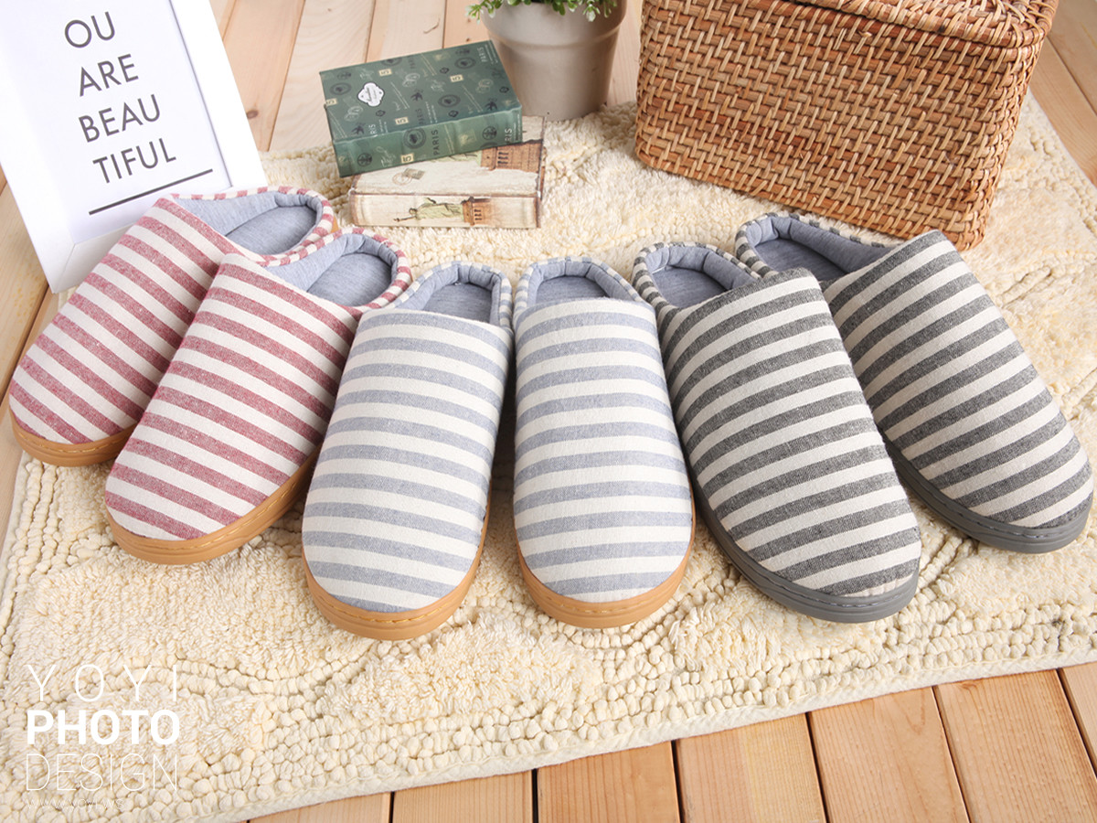 家居拖鞋攝影｜繽紛點點卡通造型家居拖鞋情境攝影｜ 11