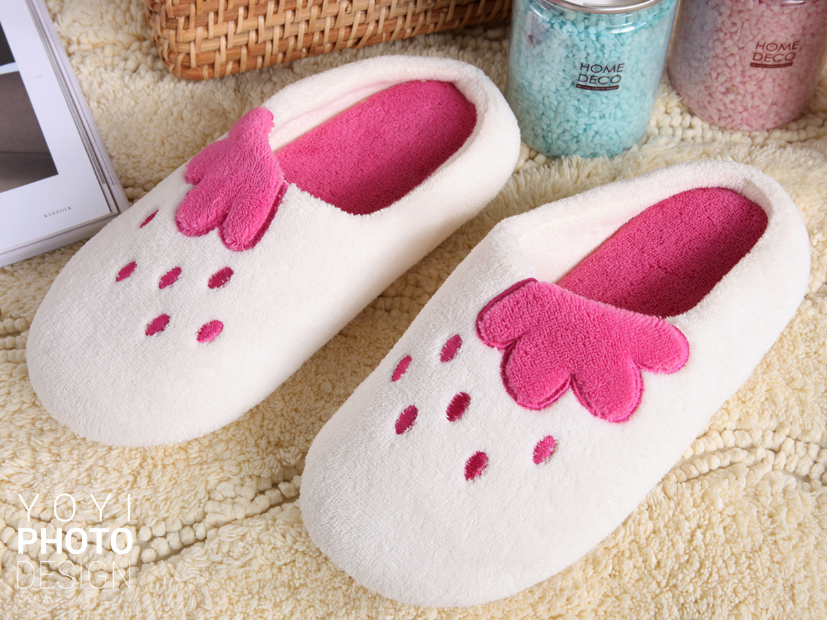 家居拖鞋攝影｜繽紛點點卡通造型家居拖鞋情境攝影｜ 27