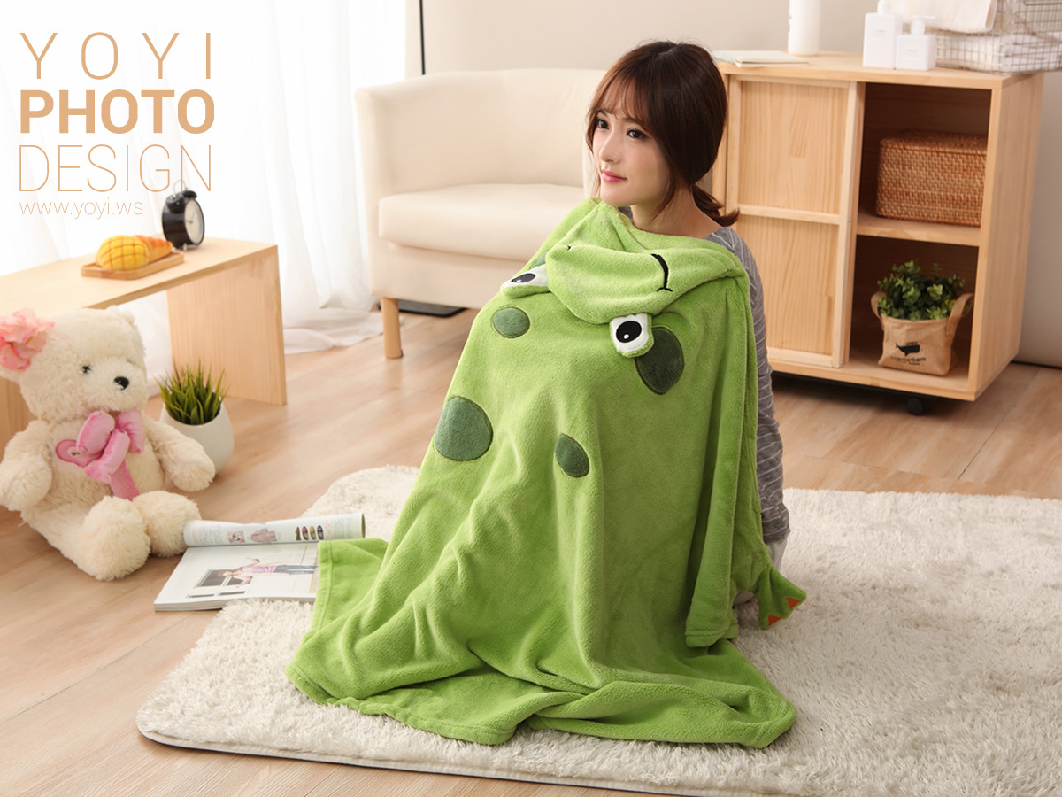 產品形象照 | 溫暖毯子在臥室場景中的應用情境攝影