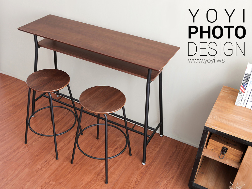 實木家具吧台桌椅置物架攝影 17