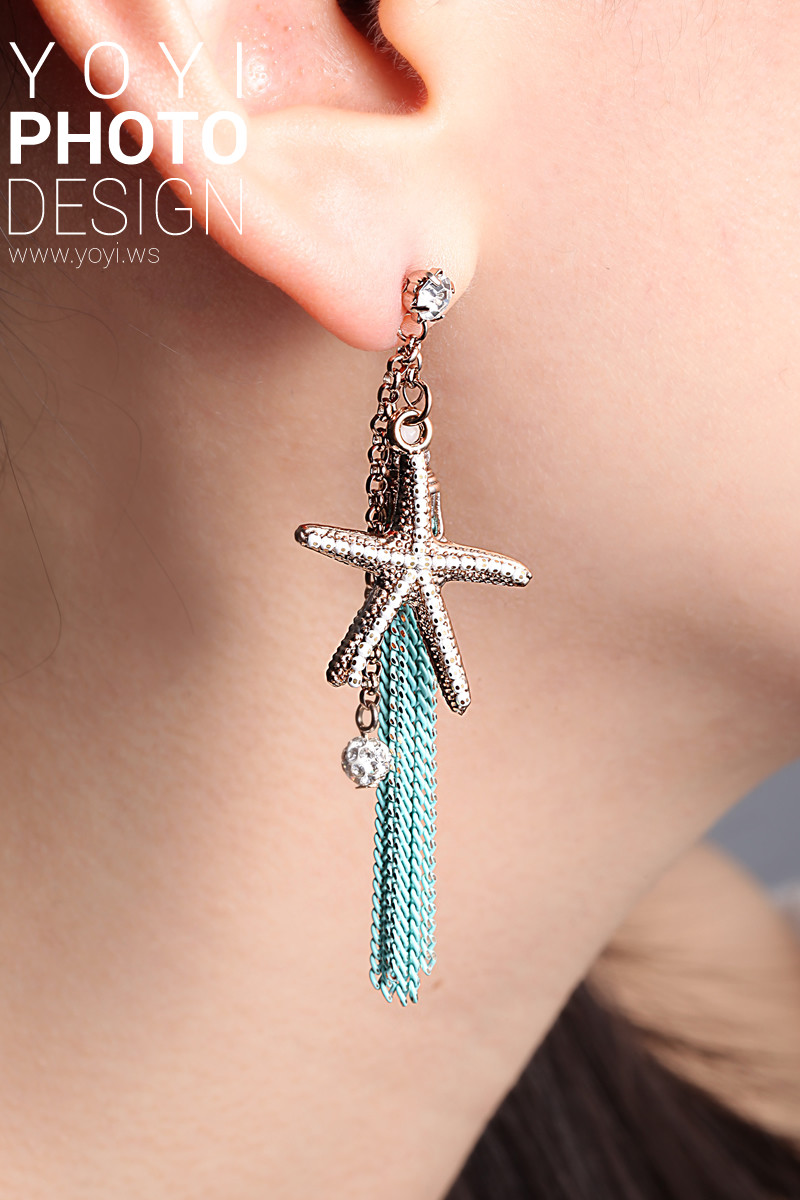 飾品商品攝影｜歐美時尚風項鍊飾品模特兒實戴攝影 25