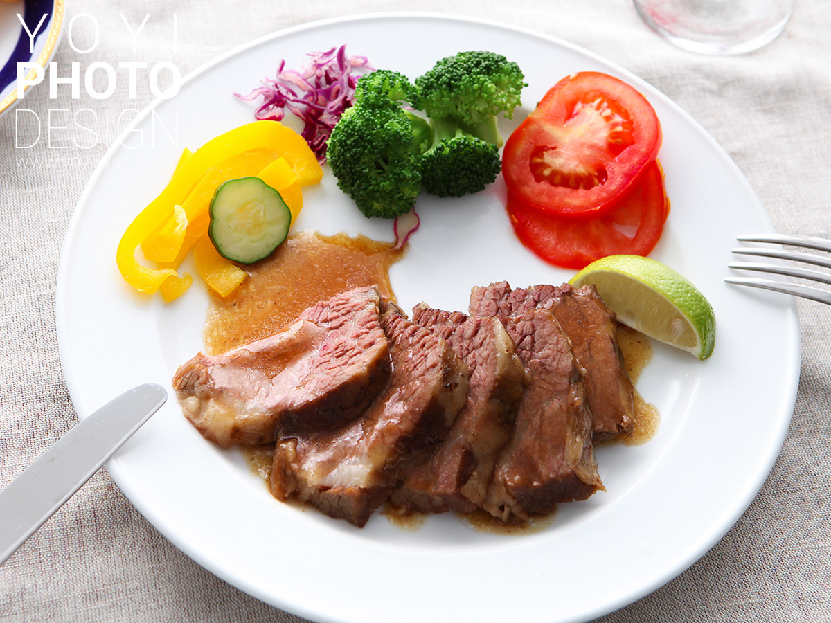真空包食品攝影台塑牛排攝影 1