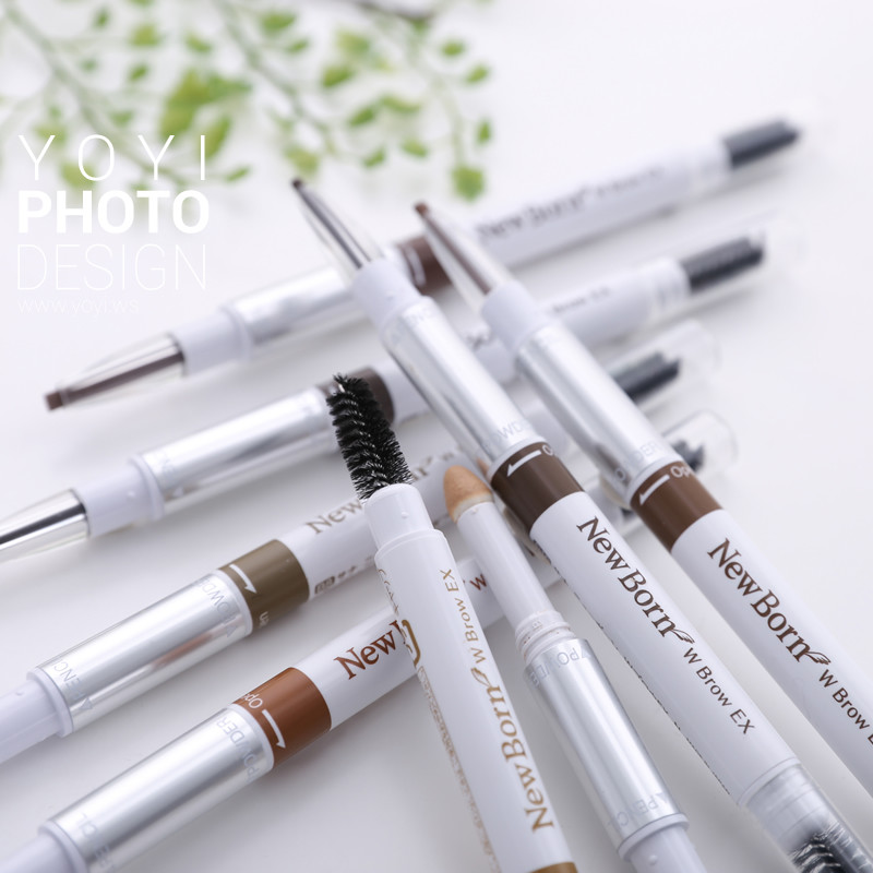 美妝攝影與保養品拍攝 - 彩妝質地與時丹軒手工皂實例 | 優奕數位 180 專業眼線筆與眉筆攝影,筆尖細節與筆桿質感微距拍攝