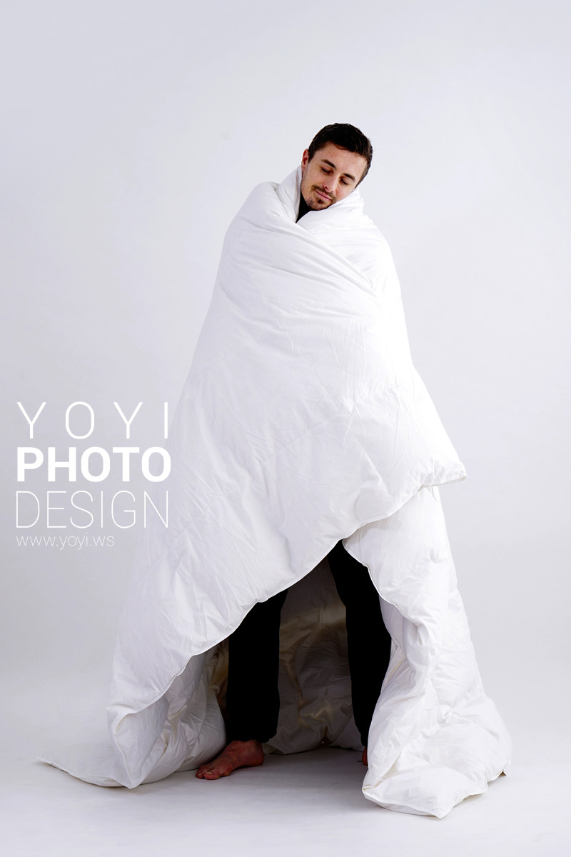 寢具商品攝影｜高品質純白羽絨被、床包組與極簡居家風格攝影 9