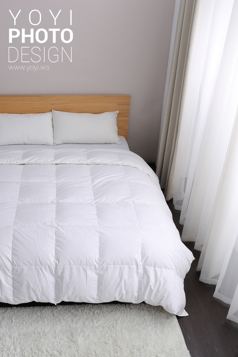 寢具商品攝影｜高品質純白羽絨被、床包組與極簡居家風格攝影 17
