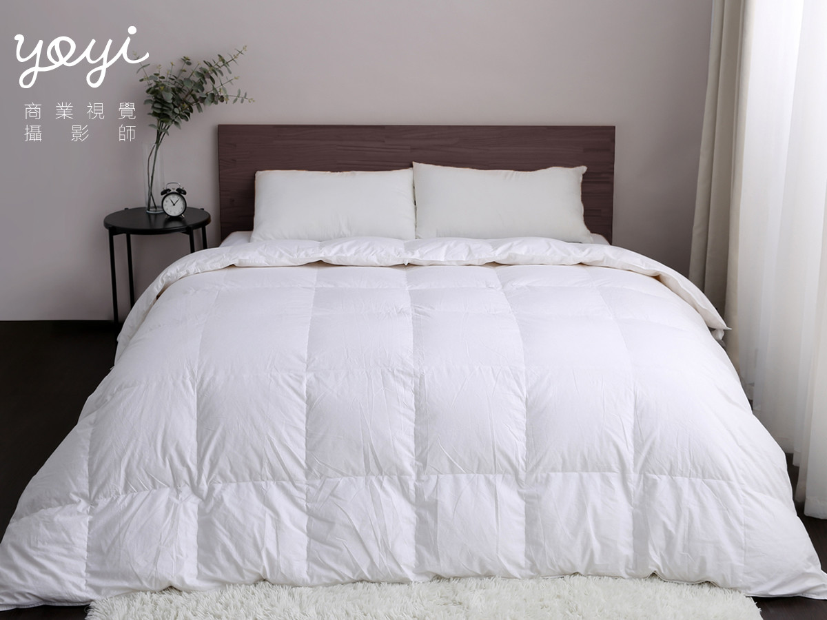 寢具商品攝影｜高品質純白羽絨被、床包組與極簡居家風格攝影 25