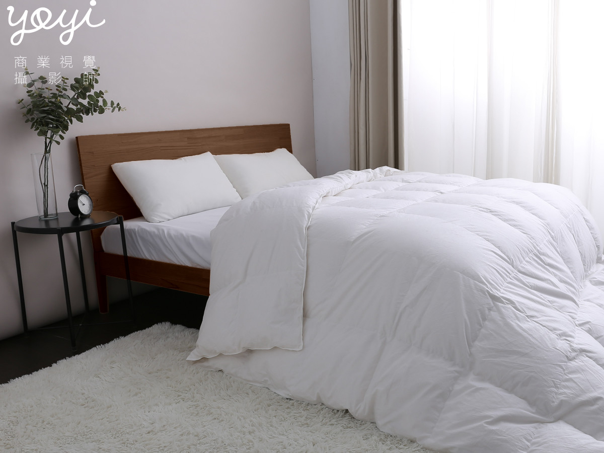 寢具商品攝影｜高品質純白羽絨被、床包組與極簡居家風格攝影 49