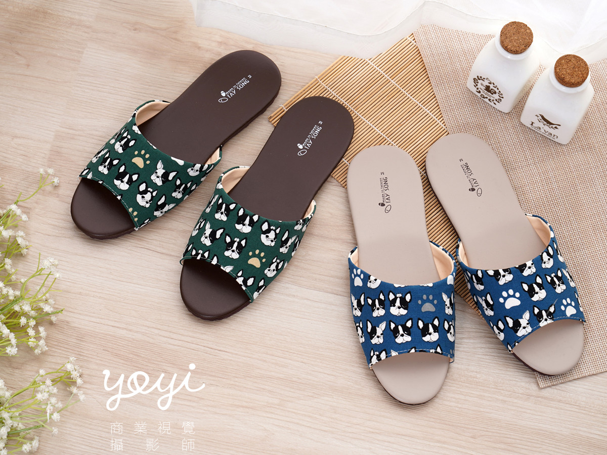 拖鞋商品攝影｜日系可愛圖騰拖鞋、居家室內鞋與生活感陳列攝影 15