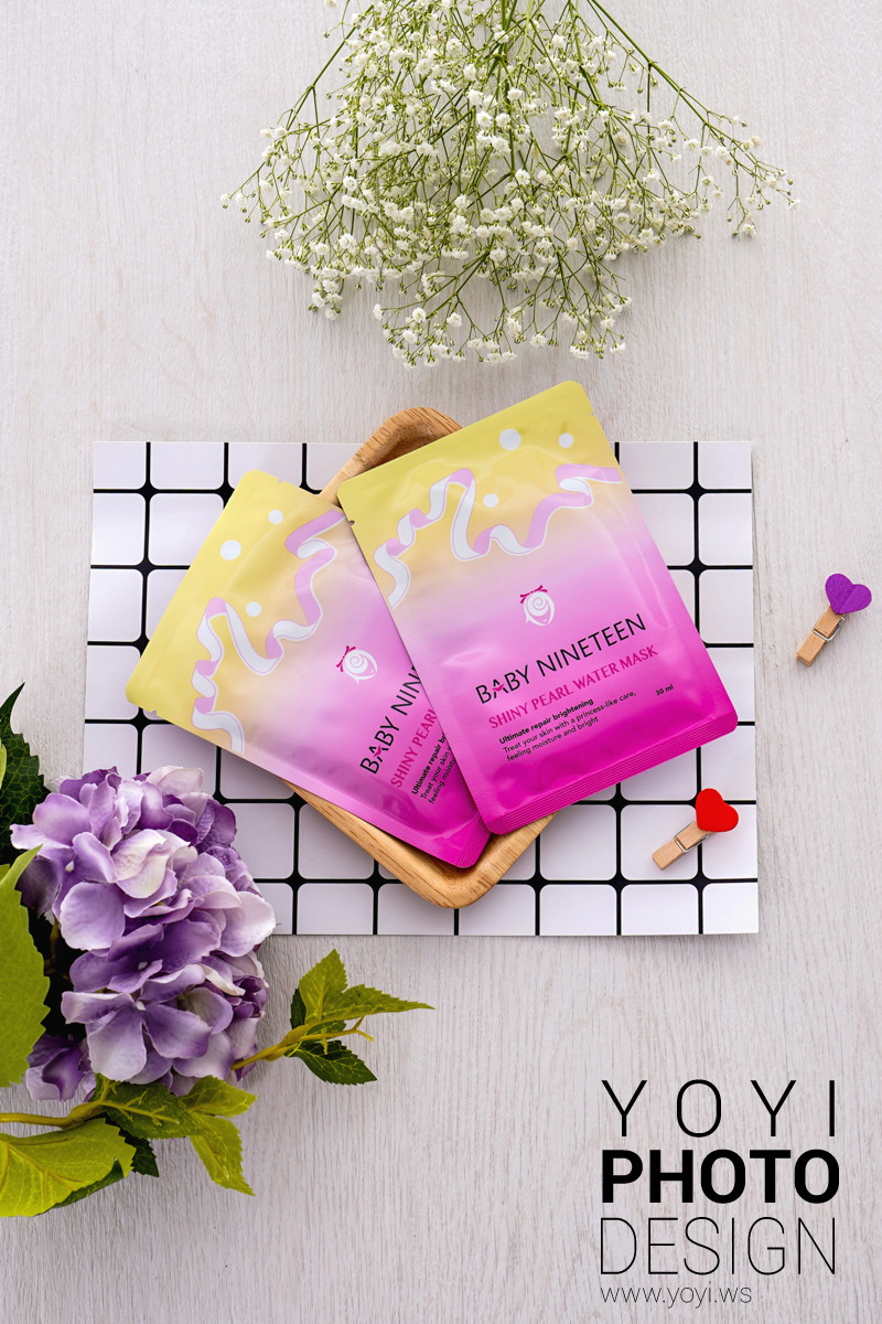 美妝保養品攝影｜Baby Nineteen 亮采面膜與粉嫩色系精品視覺攝影 3