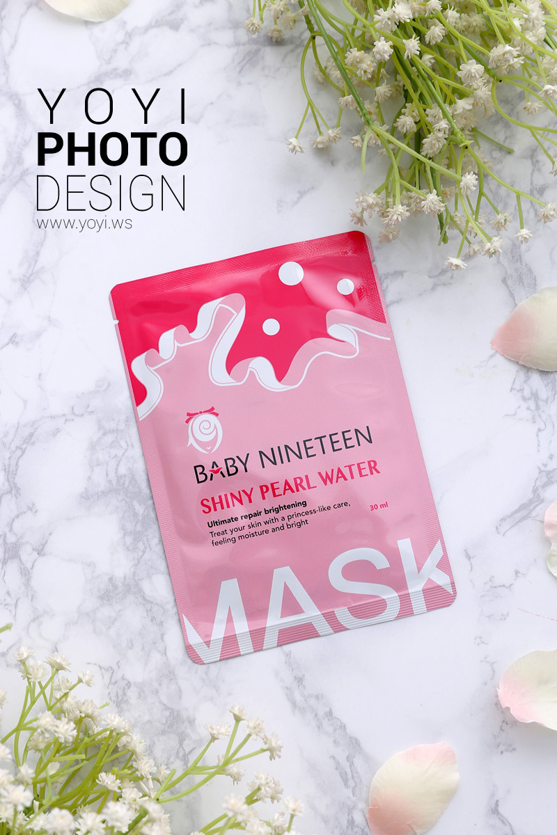 美妝保養品攝影｜Baby Nineteen 亮采面膜與粉嫩色系精品視覺攝影 7