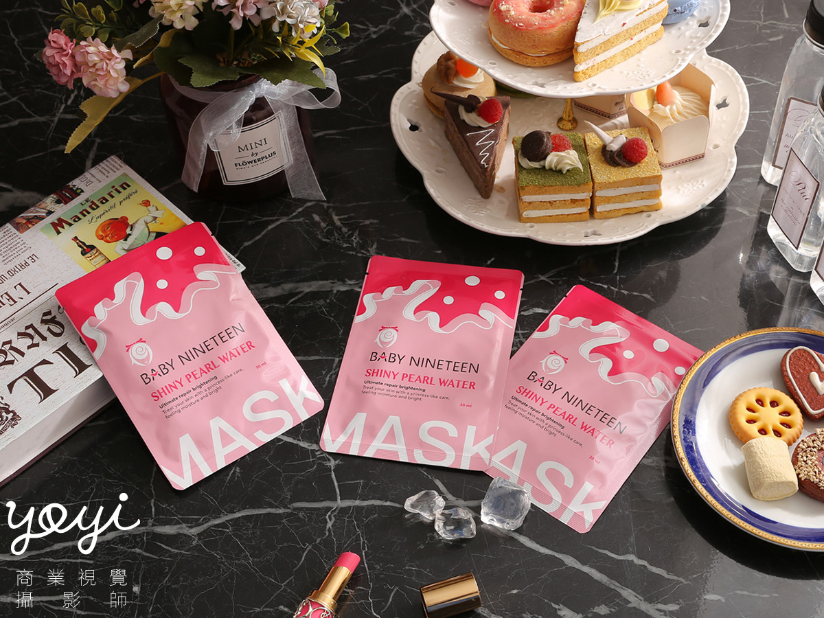 美妝保養品攝影｜Baby Nineteen 亮采面膜與粉嫩色系精品視覺攝影 25