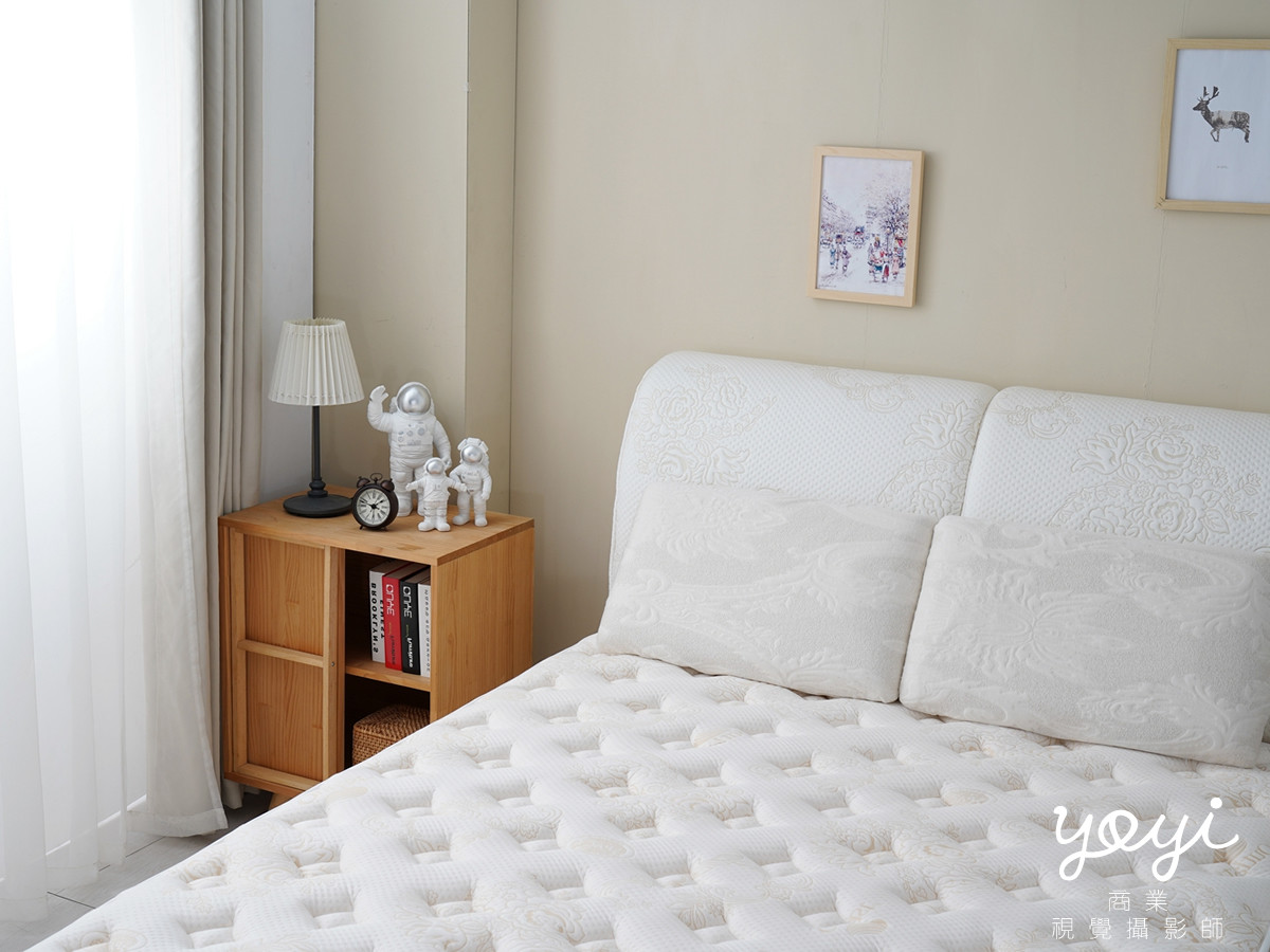 家具商品攝影｜巨登精品床墊與現代簡約臥室空間情境攝影 25