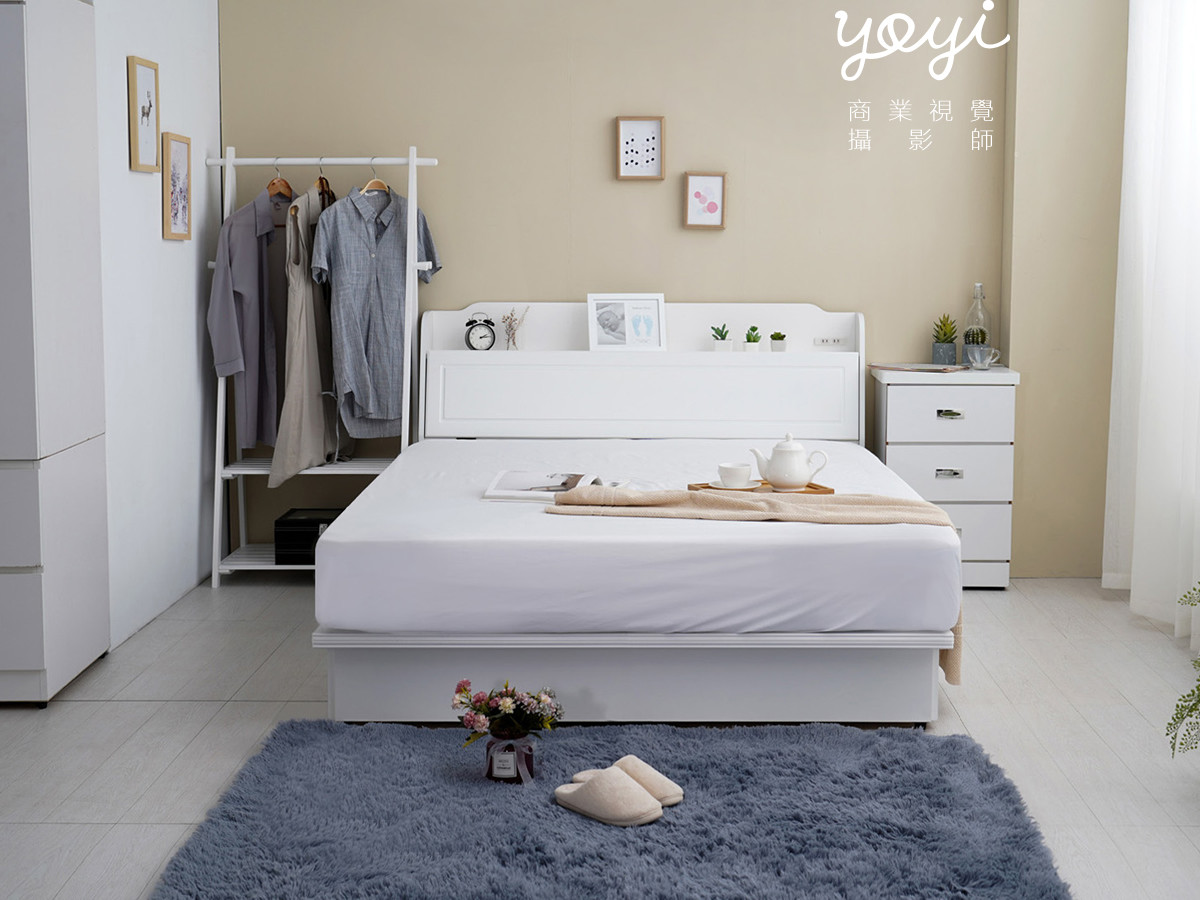 家具商品攝影｜機能床架、掀床結構與現代臥室空間情境攝影 5