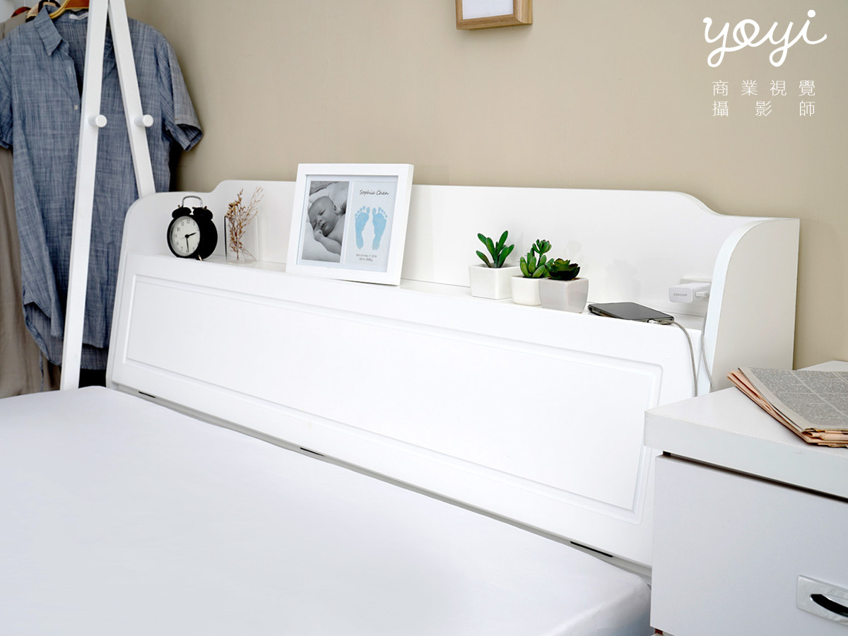 家具商品攝影｜機能床架、掀床結構與現代臥室空間情境攝影 9