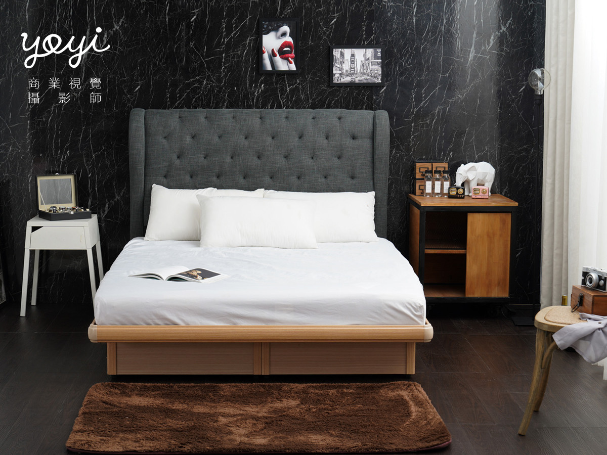 家具商品攝影｜機能床架、掀床結構與現代臥室空間情境攝影 19