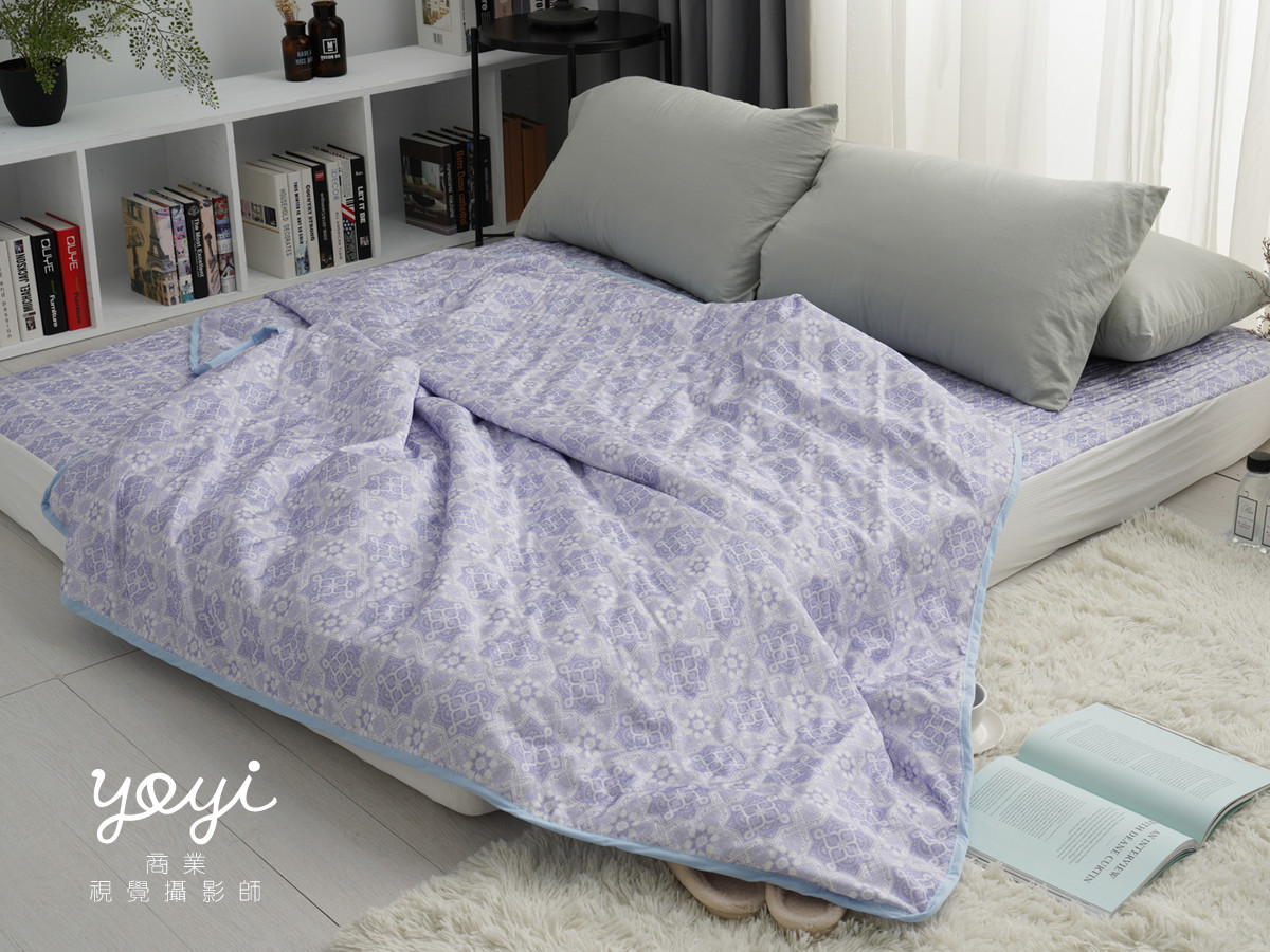 寢具商品攝影｜耀邦實業天絲床包組與清爽藍調居家情境攝影 47