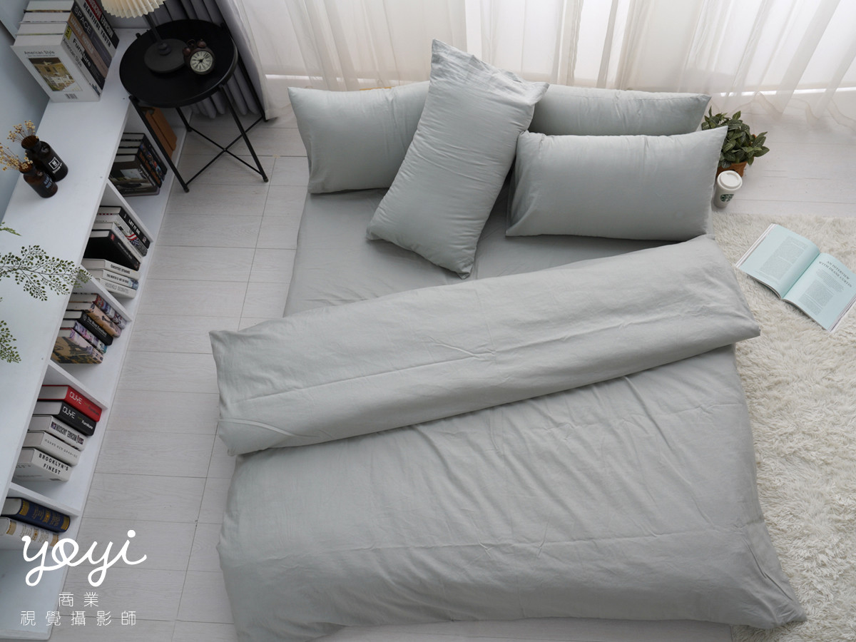 寢具商品攝影｜耀邦實業天絲床包組與清爽藍調居家情境攝影 57