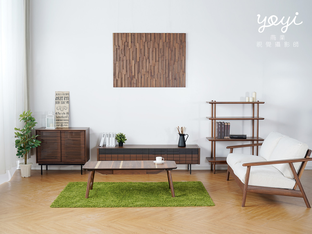 家具商品攝影｜大型家具與原木餐桌椅組空間情境美學攝影 9