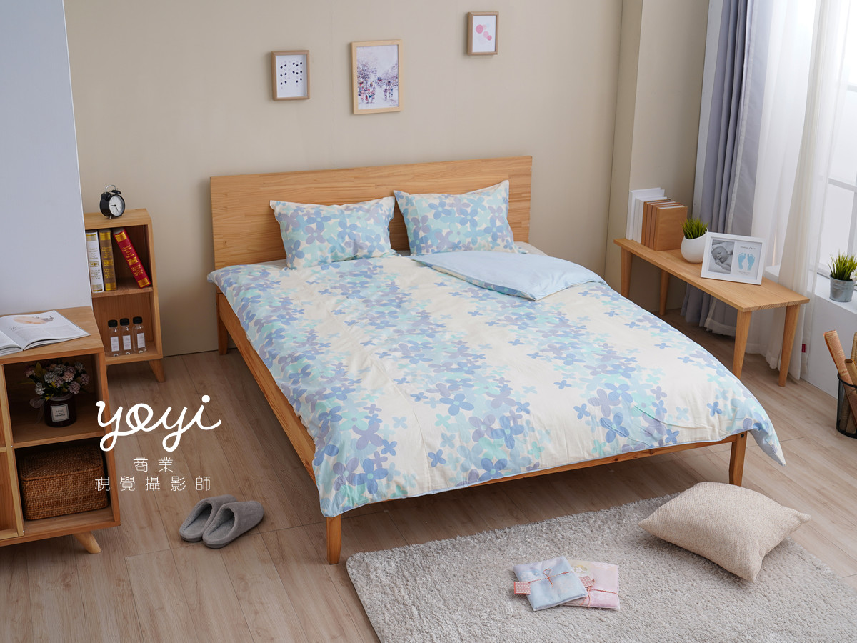 寢具商品攝影｜妍寶花卉圖騰床包組與亮麗臥室空間攝影 1