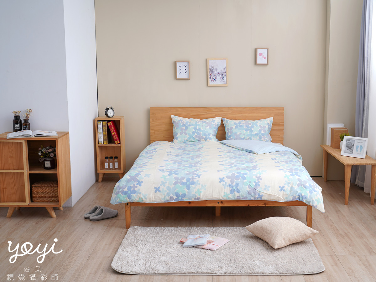 寢具商品攝影｜妍寶花卉圖騰床包組與亮麗臥室空間攝影 5