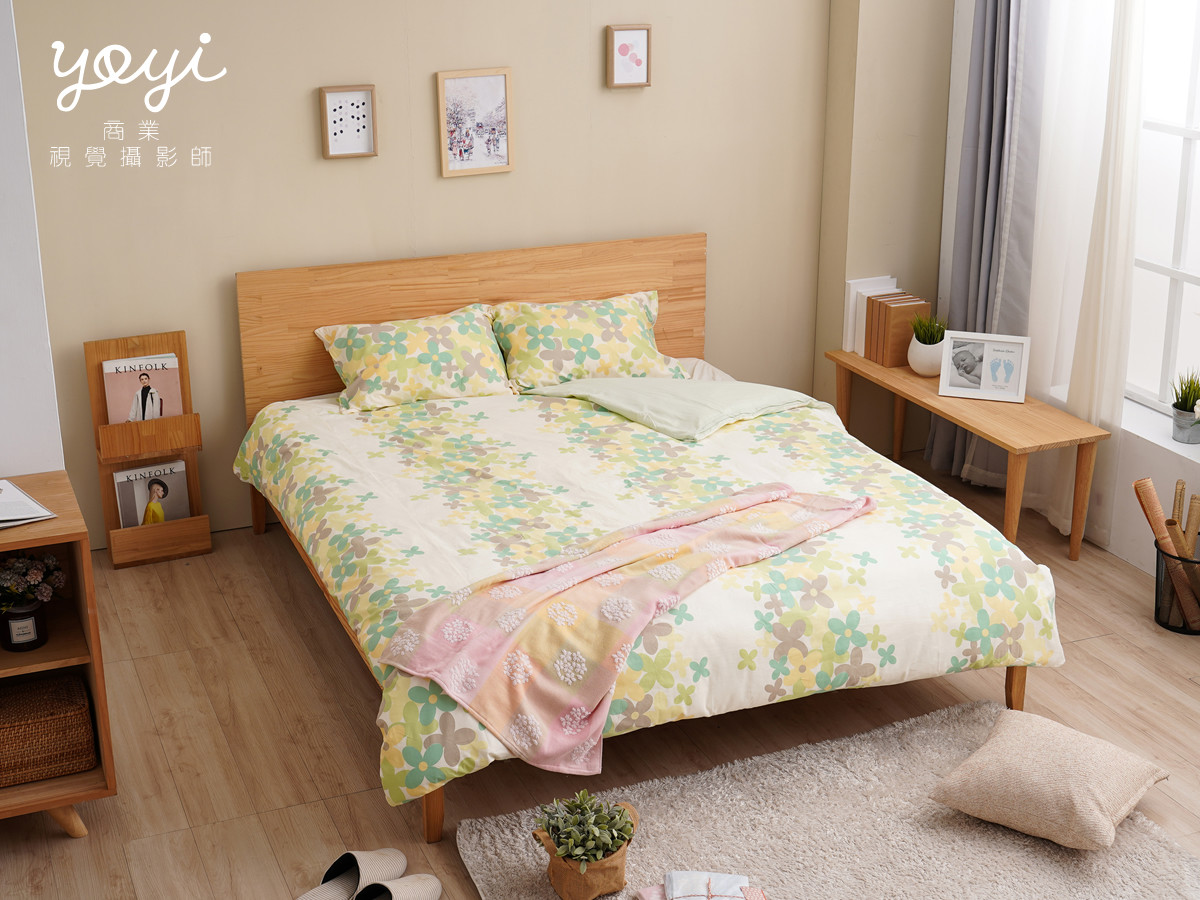 寢具商品攝影｜妍寶花卉圖騰床包組與亮麗臥室空間攝影 35