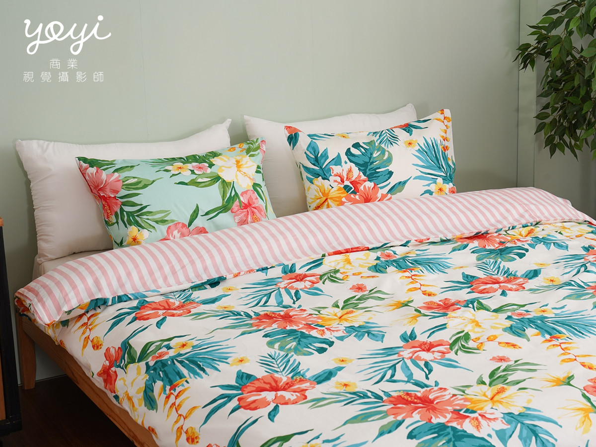 寢具商品攝影｜妍寶花卉圖騰床包組與亮麗臥室空間攝影 45