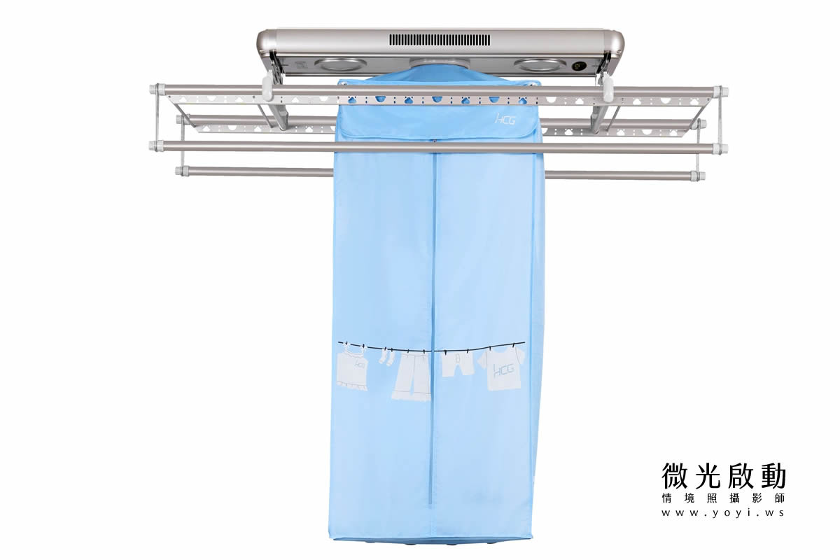 電動曬衣架商品攝影｜主機結構白底去背產品攝影｜HCG和成 5