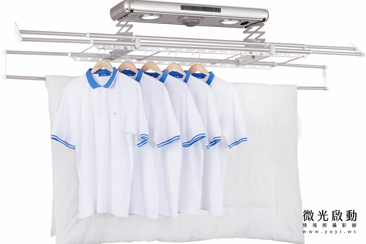 電動曬衣架商品攝影｜主機結構白底去背產品攝影｜HCG和成 7
