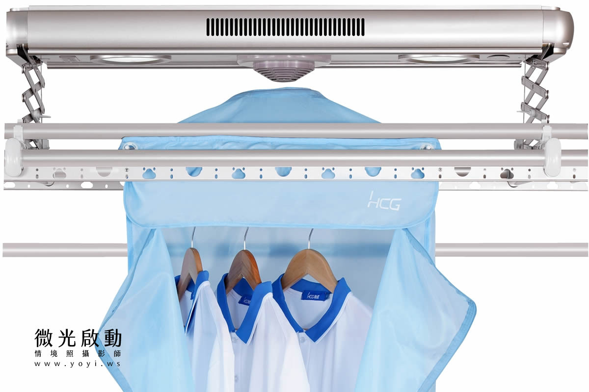 電動曬衣架商品攝影｜主機結構白底去背產品攝影｜HCG和成 23