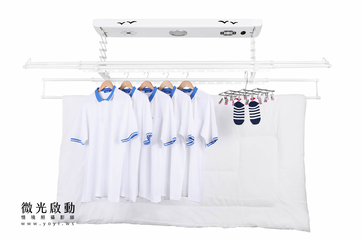 電動曬衣架商品攝影｜主機結構白底去背產品攝影｜HCG和成 25