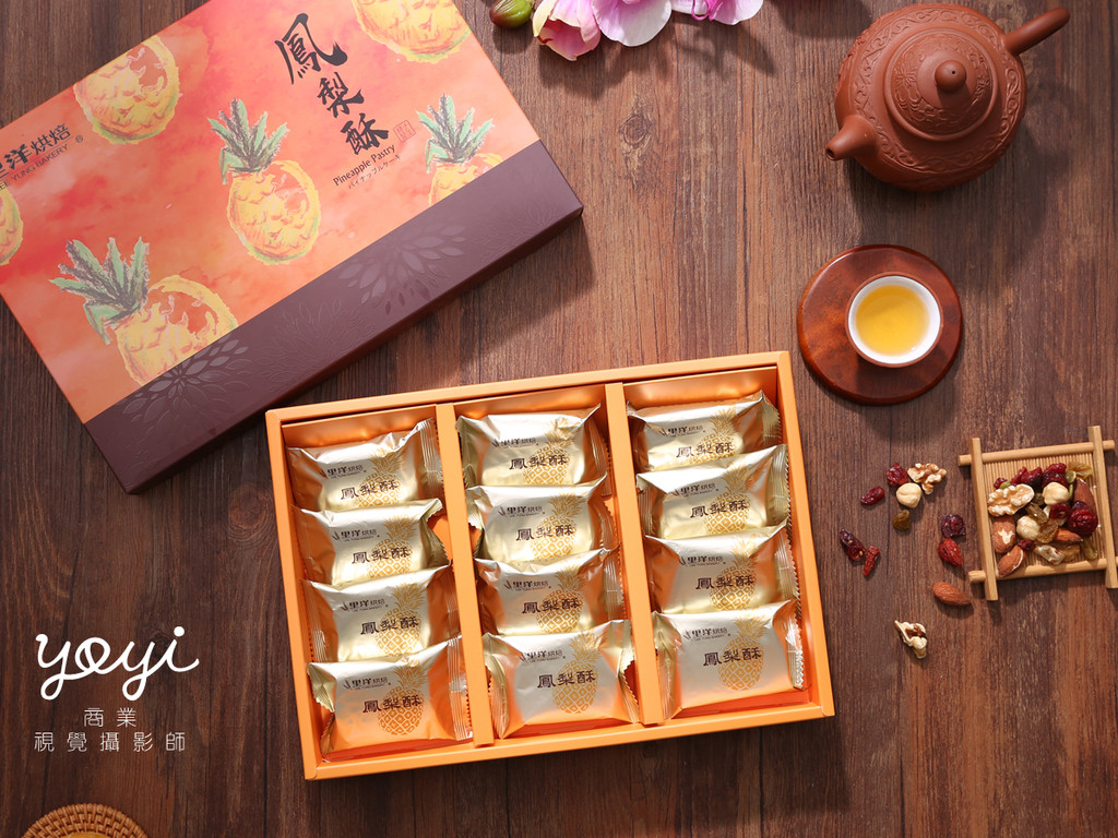 美食商品攝影｜傳統綠豆椪、中秋月餅禮盒與精緻糕點切面特寫攝影 13
