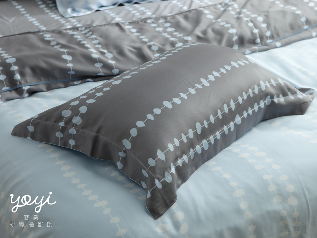 寢具商品攝影｜清爽色系印花床包組與自然採光居家風格攝影 33
