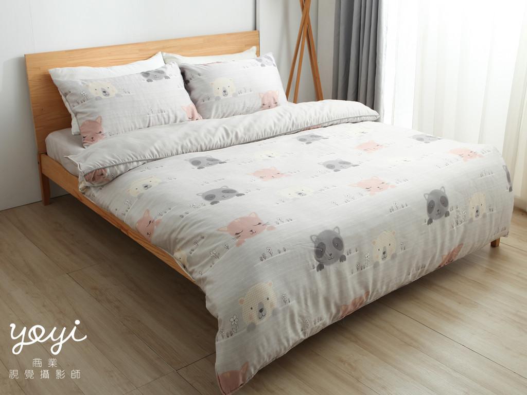 寢具商品攝影｜清爽色系印花床包組與自然採光居家風格攝影 49