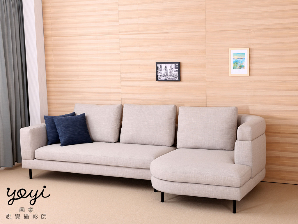 家具商品攝影｜沙發先生現代風藍色布沙發與客廳空間攝影 3
