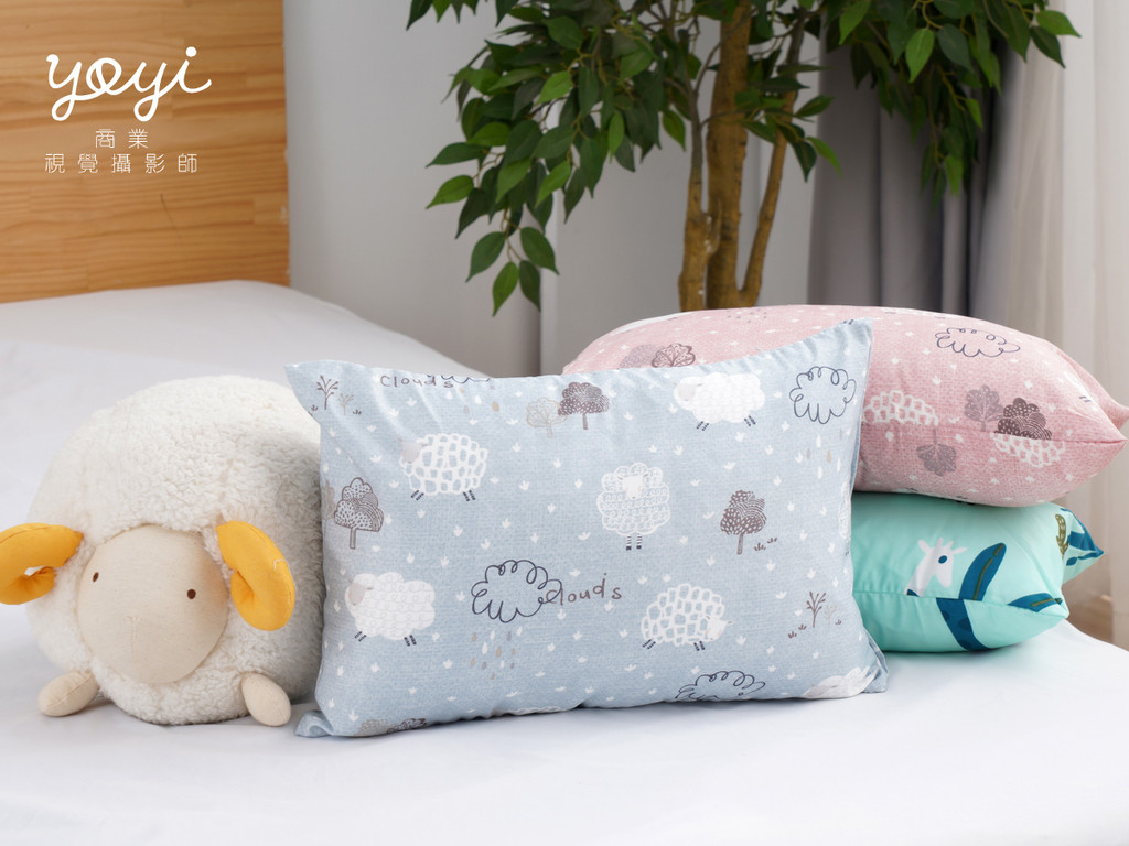 兒童寢具攝影｜粉紅童趣花卉圖騰涼被兒童熟睡情境攝影 33