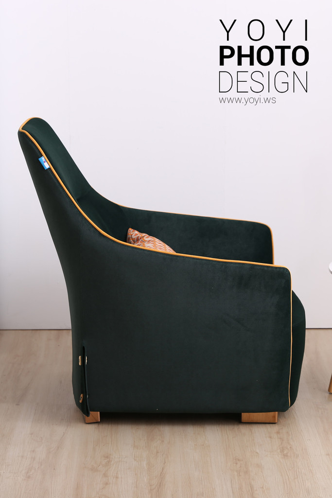 家具商品攝影｜現代風深綠絨面 L 型沙發與高質感居家空間攝影 13