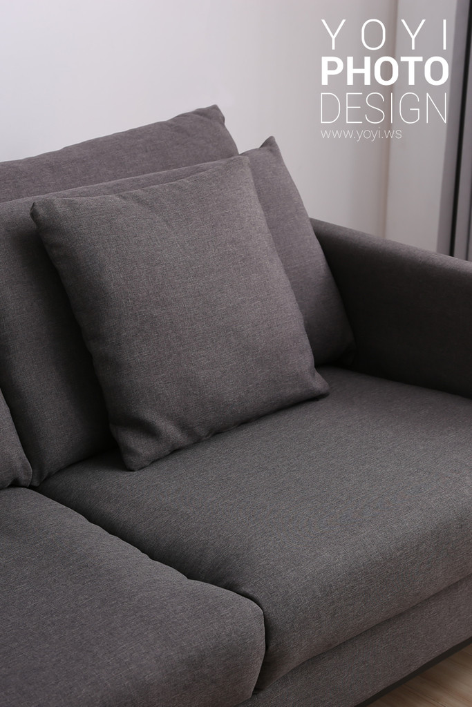 家具商品攝影｜現代風深綠絨面 L 型沙發與高質感居家空間攝影 21