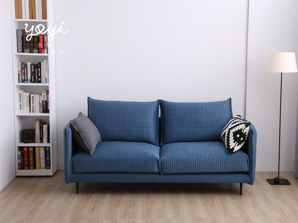 家具商品攝影｜現代風深綠絨面 L 型沙發與高質感居家空間攝影 47