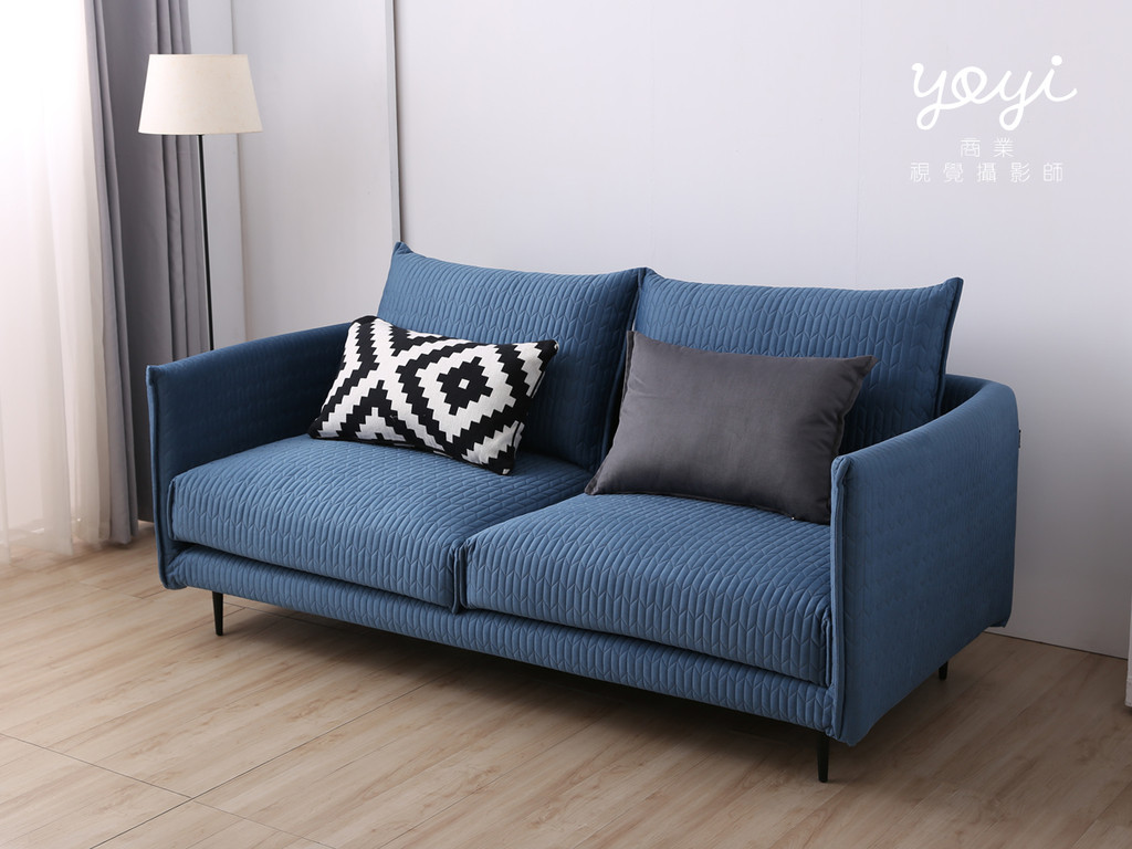 家具商品攝影｜現代風深綠絨面 L 型沙發與高質感居家空間攝影 49