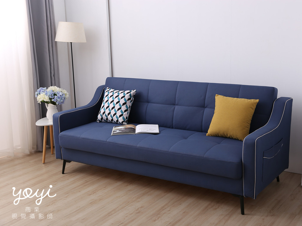 家具商品攝影｜現代風深綠絨面 L 型沙發與高質感居家空間攝影 61