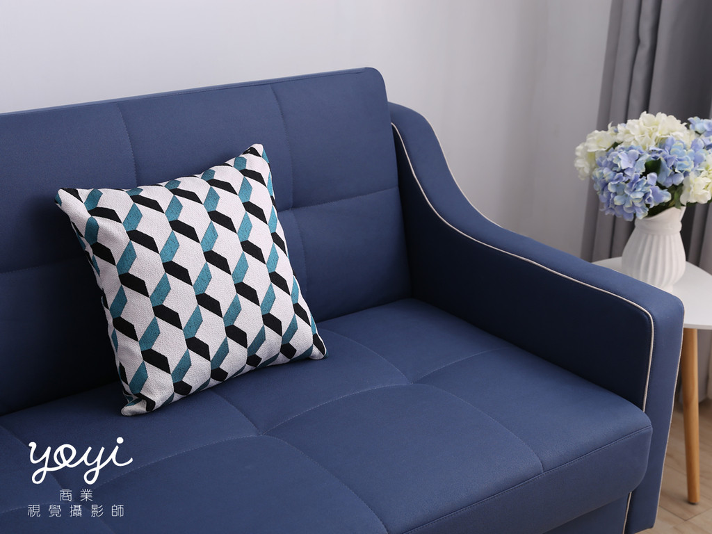 家具商品攝影｜現代風深綠絨面 L 型沙發與高質感居家空間攝影 63