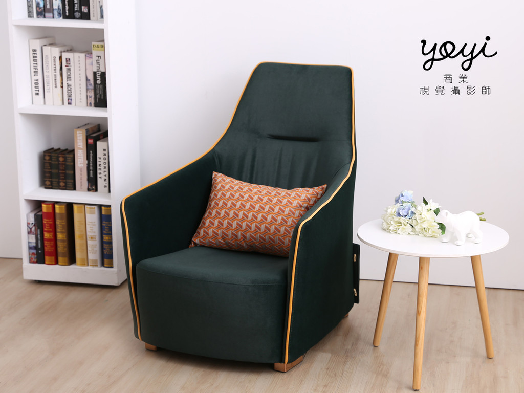家具商品攝影｜現代風深綠絨面 L 型沙發與高質感居家空間攝影 77